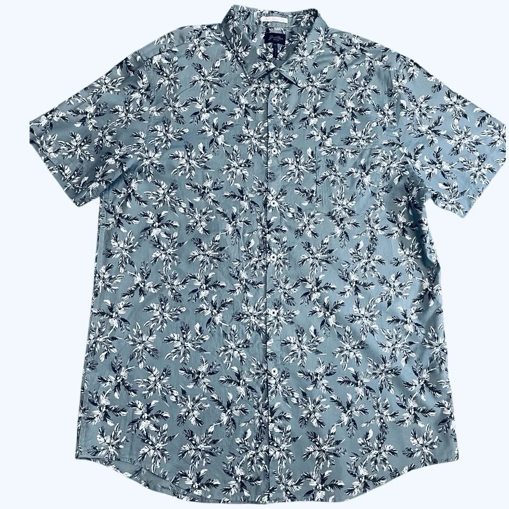Goodman Brand Short Sleeve Palm Tree Camp Shirt Men's XXL - Picture 2 of 7
